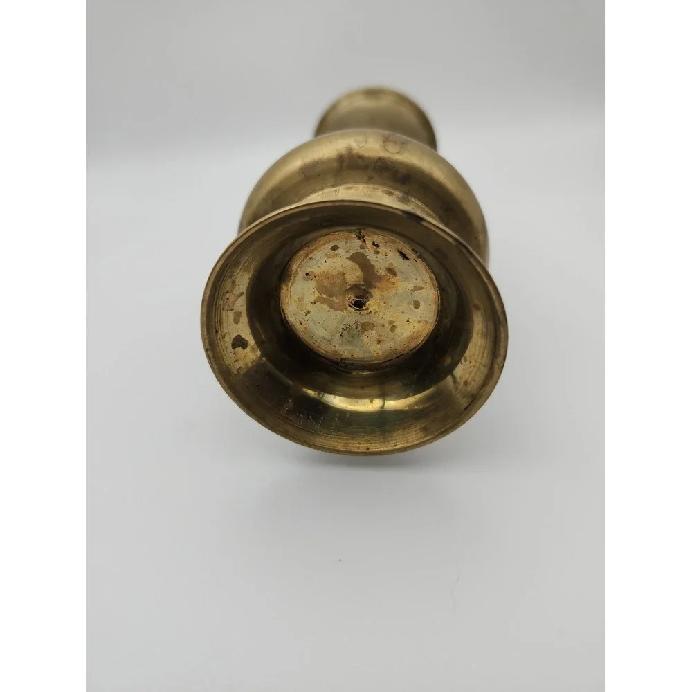 Small Solid Brass Bud Vase. 5